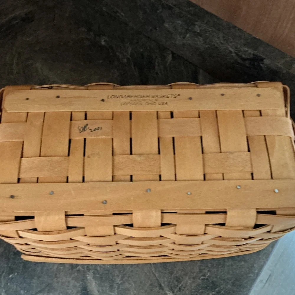 Longaberger Long Tissue Basket Set - Picture 9 of 13
